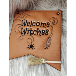 Stickdatei ITH - Wimpel Ösen "Welcome Witches" Halloween